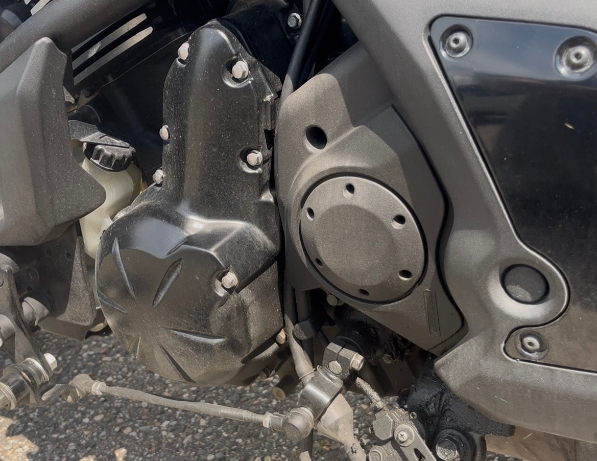 Moto avant détail — sale